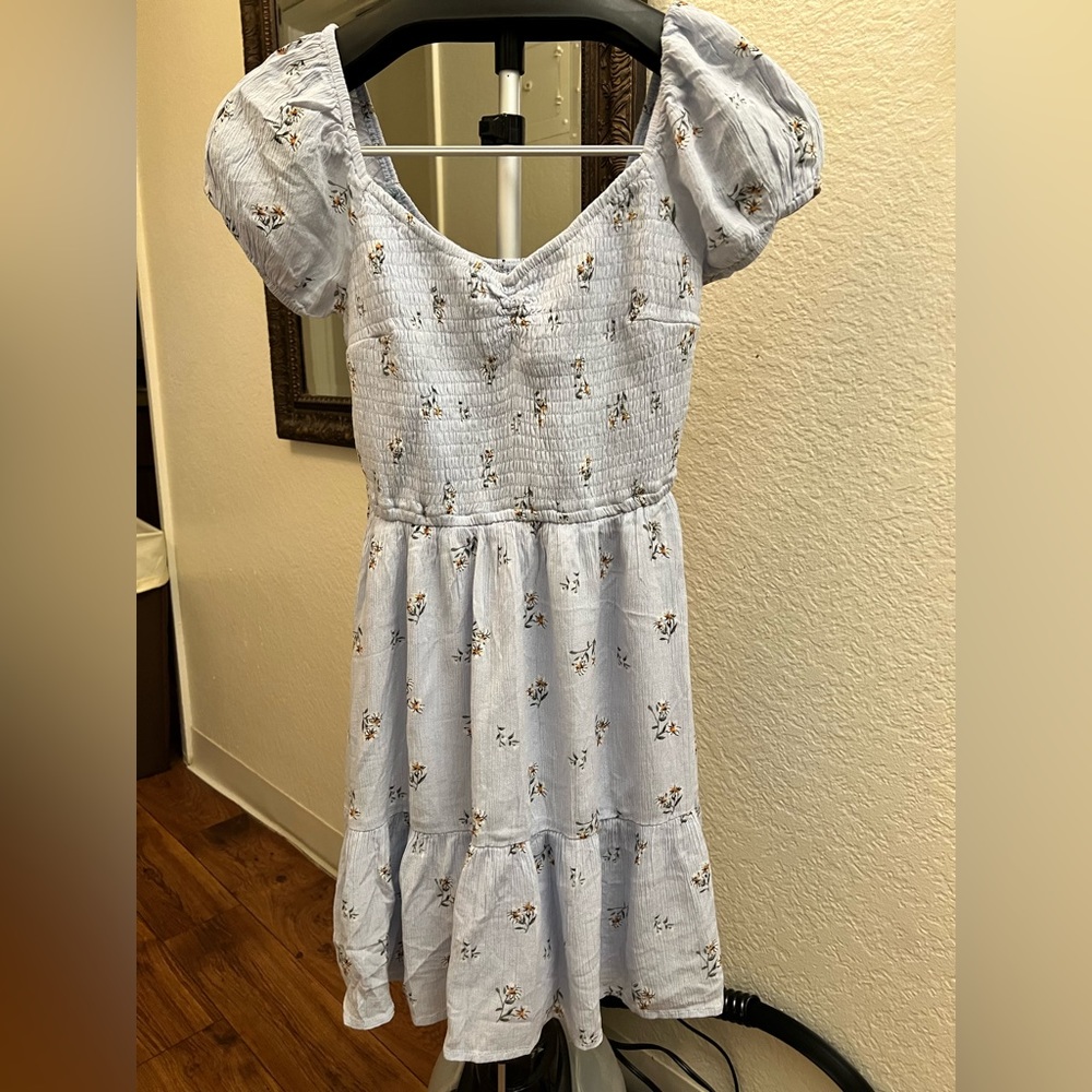Hollister small baby blue dress